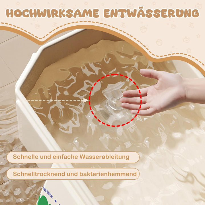 Faltbare Badewanne für Kinder, Grosse Kleinkindbadewanne, Tragbare Badewanne, Tragbares Duschbecken,