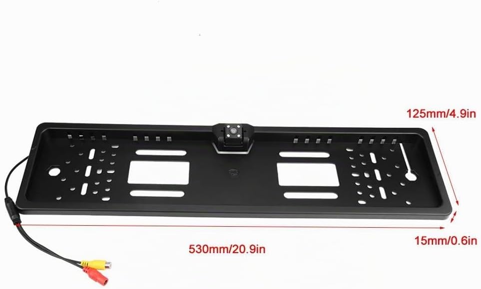 aqxreight - Kennzeichenkamera Kennzeichenrahmen EU1080p mit Rückfahrkamera (LED)