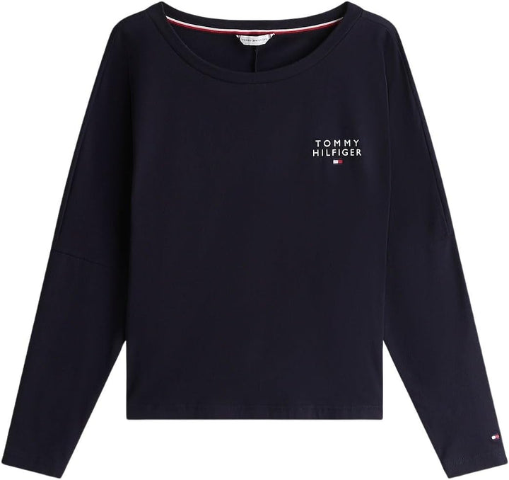 Tommy Hilfiger Damen Langarmshirt Basic M Blau (Desert Sky), M Blau (Desert Sky)