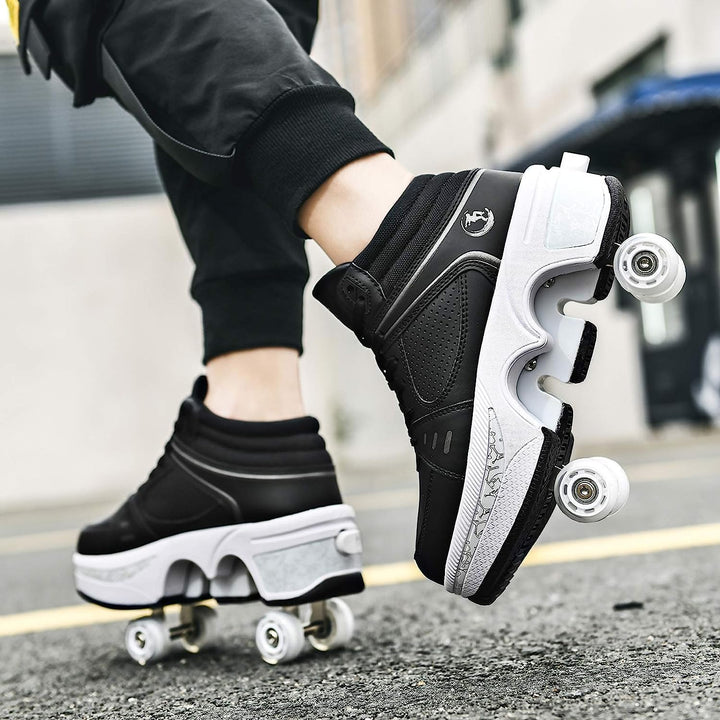 Roller Skate Shoes Rollschuhe Schuhe Mit Rollen Skateboardschuhe,Inline-Skate, verstellbar Damen Sch