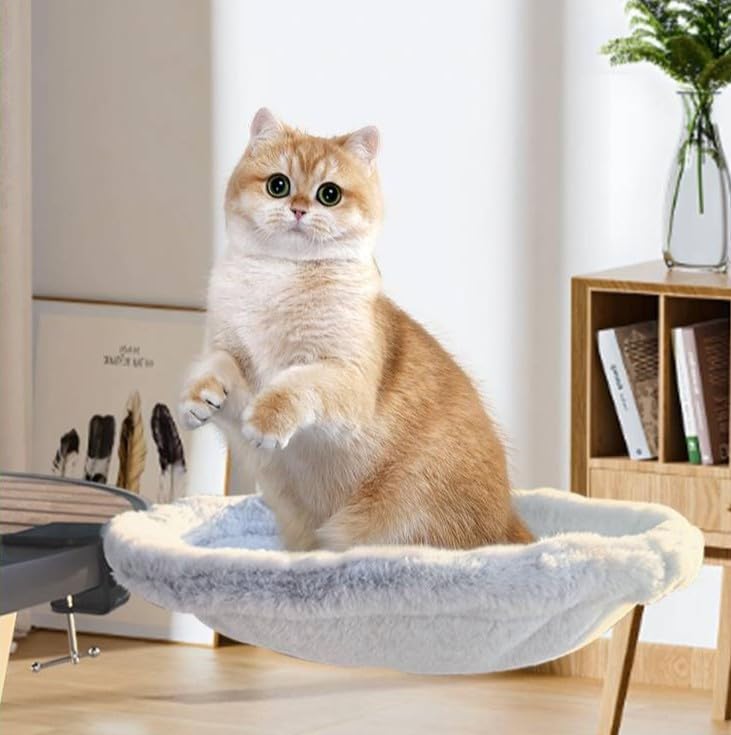 Katzenbett für Schreibtisch Weiche Katzenhängematte Katzenbett zum Schlafen Waschbares katzenkorb Ka