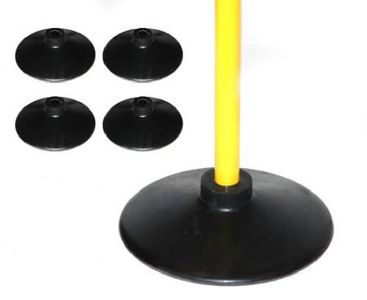 4er Set Vollgummi-Standfuss/Tellerfuss aus Vollgummi/Ersatzfuss für Multitrainer Set/Standfuss für S
