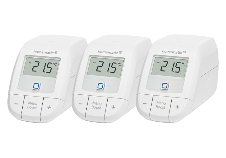 Homematic IP 3er Set Smart Home Heizkörperthermostat – basic, digitaler Thermostat Heizung, Steuerun
