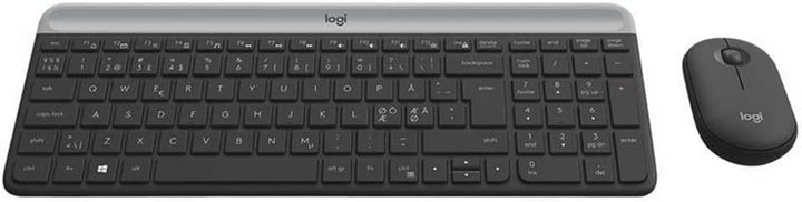 Logitech MK470 Slim Combo Kabelloses Tastatur-Maus-Set, 2.4 GHz Verbindung via Nano-USB-Empfänger, 1