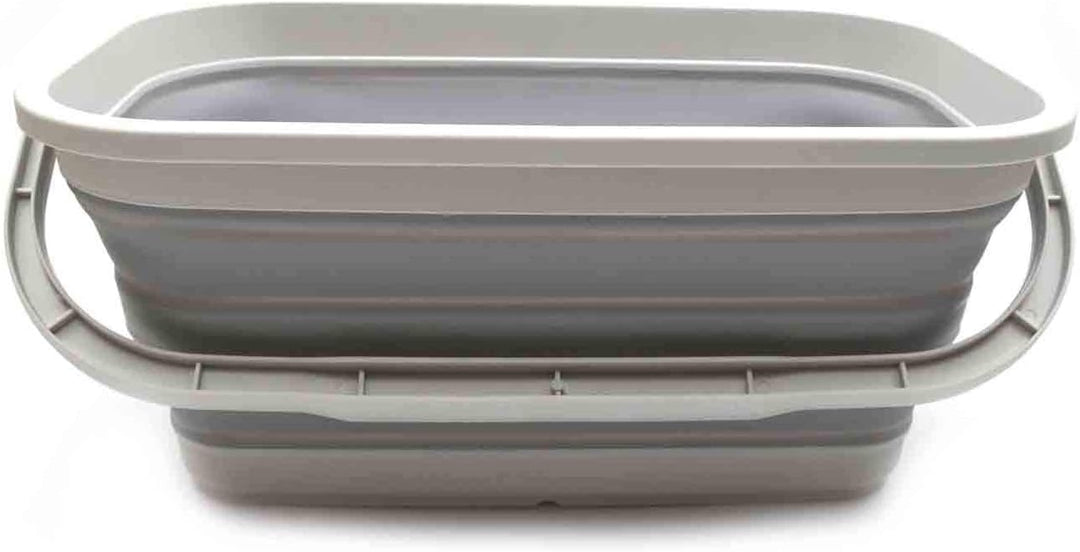 SAMMART 11,6L zusammenklappbarer Eimer (Grau, 1) Grau 1, Grau 1