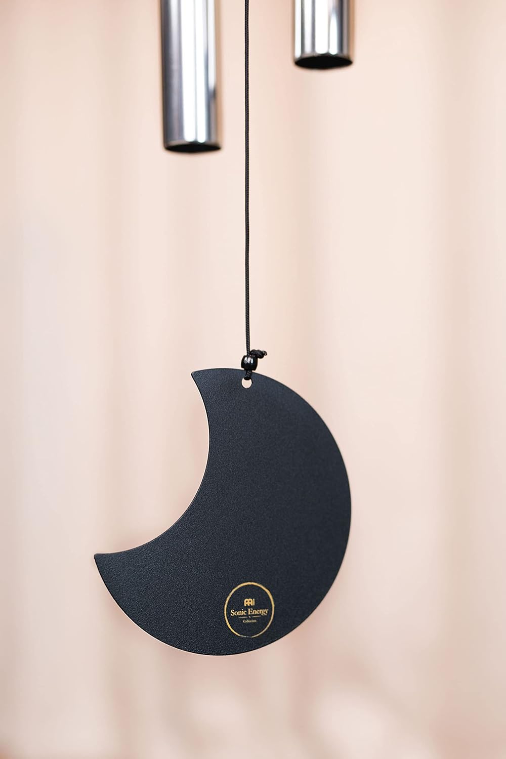 Sonic Energy Moon Meditation Chime – Windspiel mit 6 Klangstäben (432 Hz) – für Garten u. Entspannun