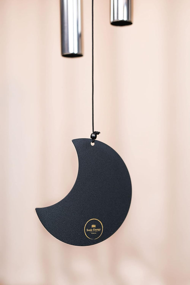 Sonic Energy Moon Meditation Chime – Windspiel mit 6 Klangstäben (432 Hz) – für Garten u. Entspannun