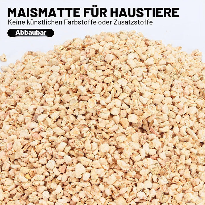 Hamster-Einstreu, Staubfreie Maiskolben-Pellets für Haustierbett, Kaninchen, Eichhörnchen, Hamster,