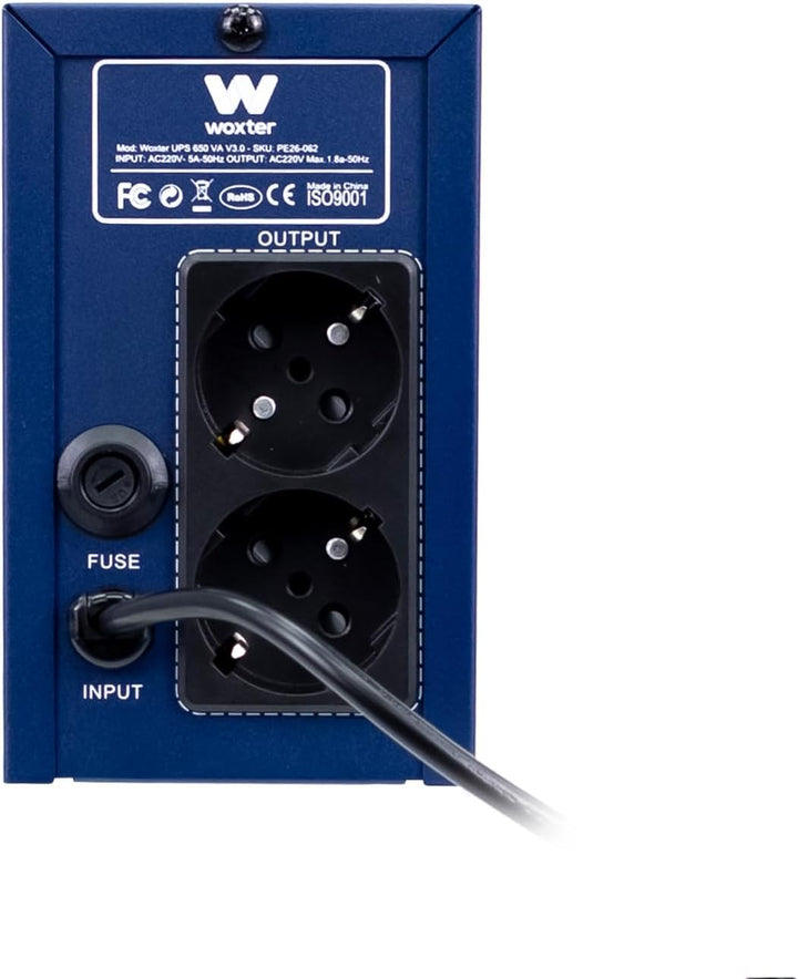Woxter PE26-062 sistema de alimentación ininterrumpida (UPS) 650 VA, 650 VA