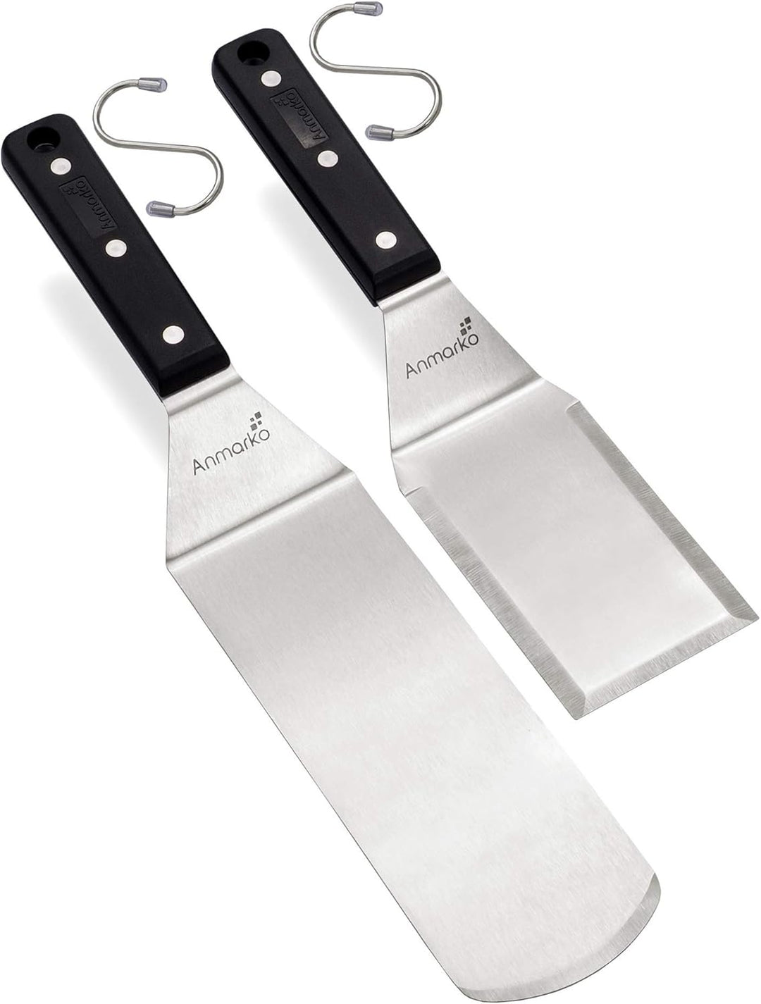 Exklusives Grillwender Set aus hochwertigem Edelstahl - BBQ Grillset in erstklassiger Qualität für H