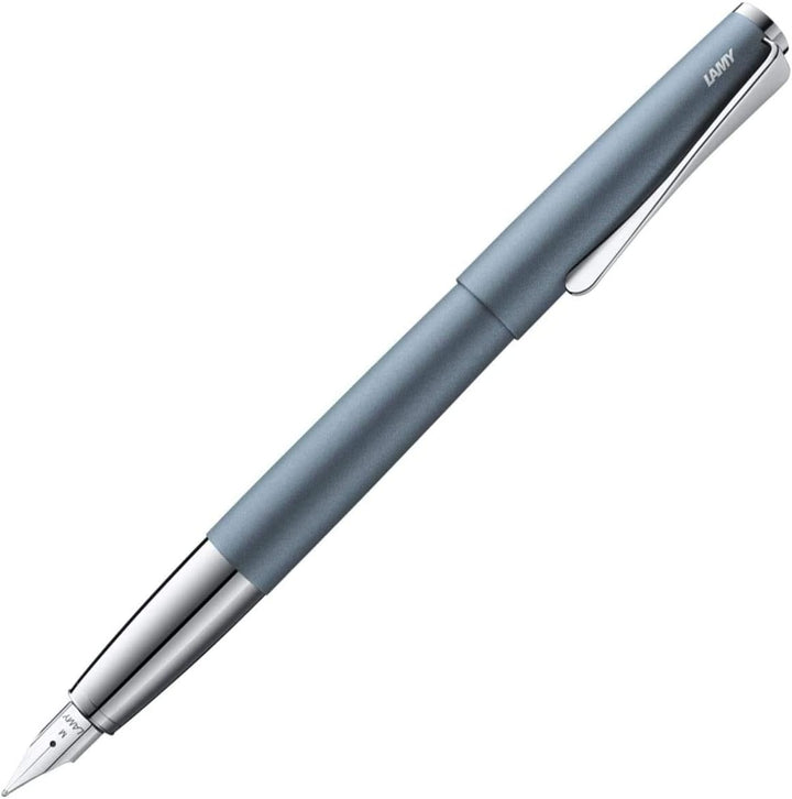 Lamy 1234854 studio Füllhalter 66 – Zeitloser Füller in der Farbe Glacier aus rostfreiem Edelstahl u
