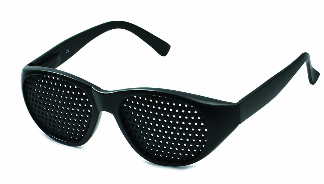 Rasterbrille 415-JGG ganzflächiger Raster, schwarz
