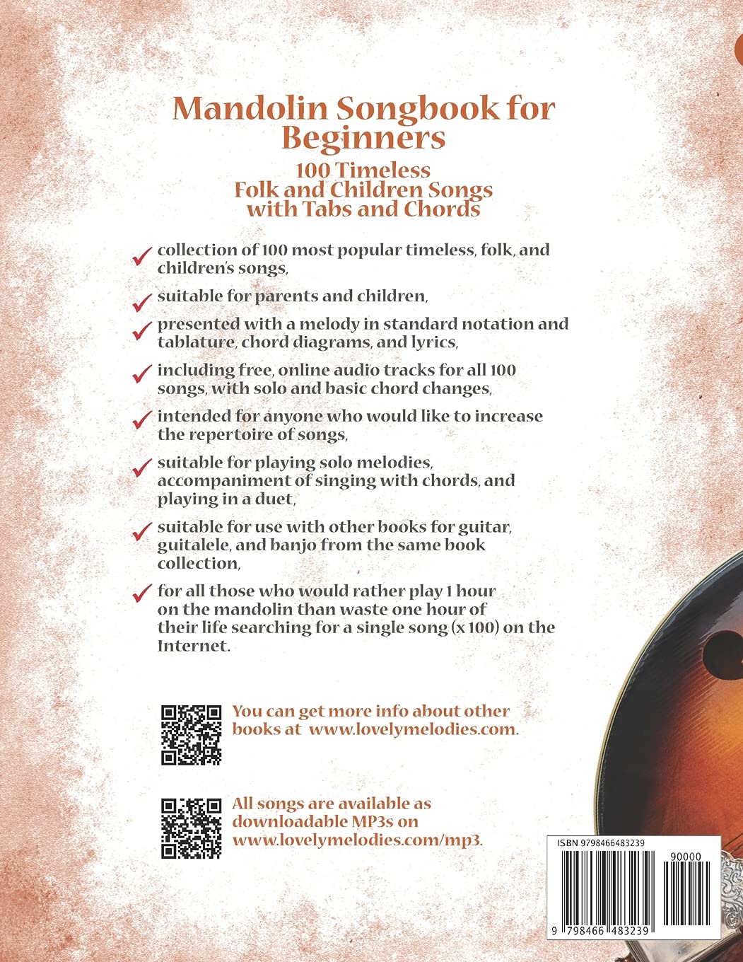 Mandolin Songbook for Beginners - 100 Timeless Folk and Children Songs with Tabs and Chords, Taschen