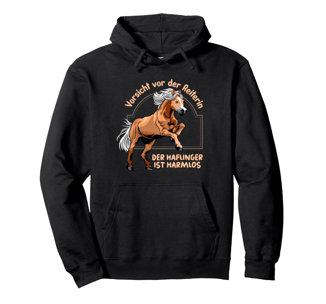 Haflinger Reiterin Pferd Pony Reiten Pullover Hoodie