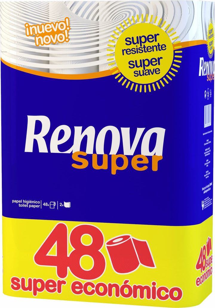 Renova Super Hygienepapier, 48 Rollen weiss 48 stück (1er Pack), weiss 48 stück (1er Pack)