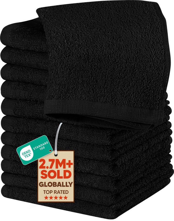 Utopia Towels Baumwoll-Waschlappen-Set – 100 % ringgesponnene Baumwolle, Premium-Qualität Flanell-Wa