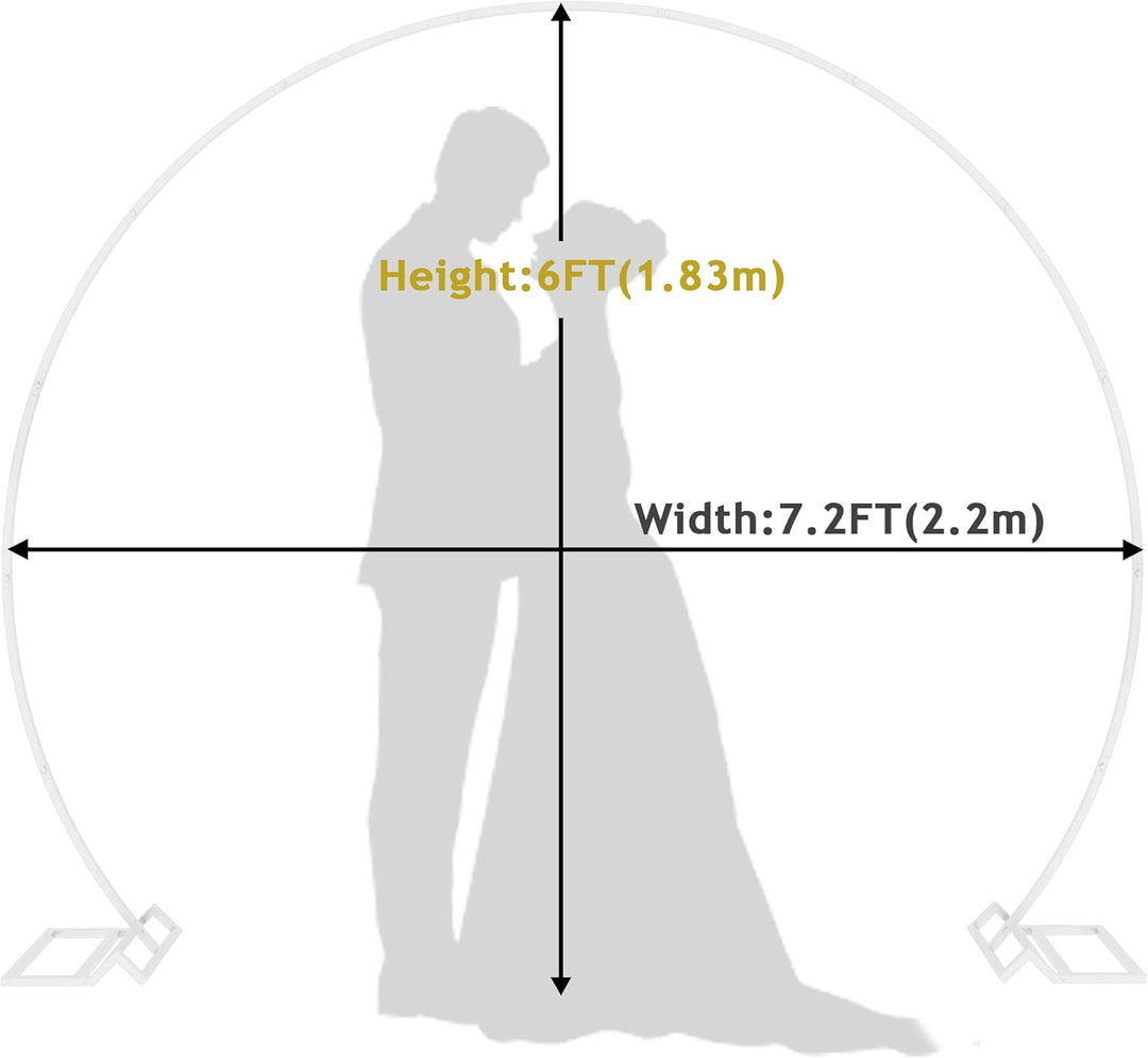 Wokceer Hochzeit Bogen Hintergrund Stand, 2 M Runde Hintergrund Stand Kreis Ballon Bogen Rahmen Stan