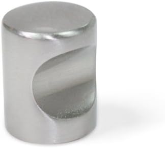 Emuca 9161651 Türknauf für Möbelstück, Ø20mm, Zamak, Nickel satiniert, 20 Stück 20 Stück Nickel Sati