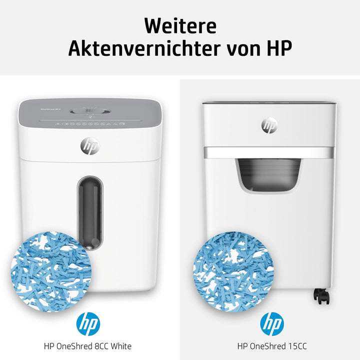 HP OneShred 8CC Black, Aktenvernichter, Sicherheitsstufe P-4, Cross Cut, 8 Blatt, 2826, schwarz/Silb