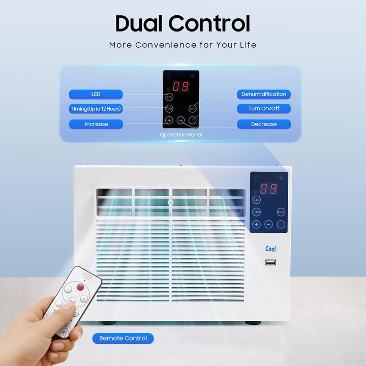 750W Kleines Mini-Klimagerät Chiller Mobile Cooler Tragbares Mini-Kühlgerät Personal Air Conditioner
