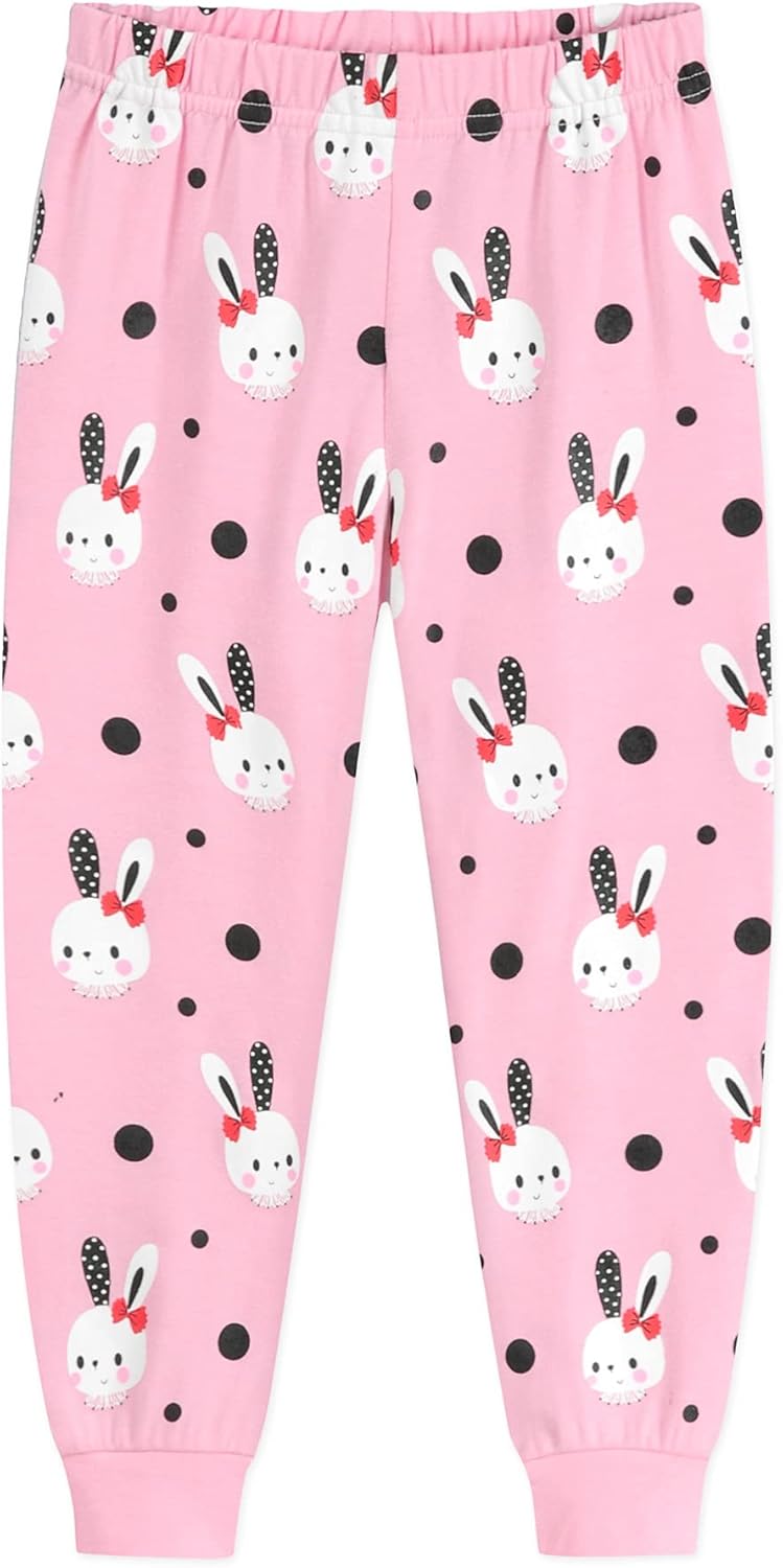 EULLA Kinder Mädchen Schlafanzüge Langarm Baumwolle Winter Pyjama Set Einhorn Prinzessin Dino Hase E