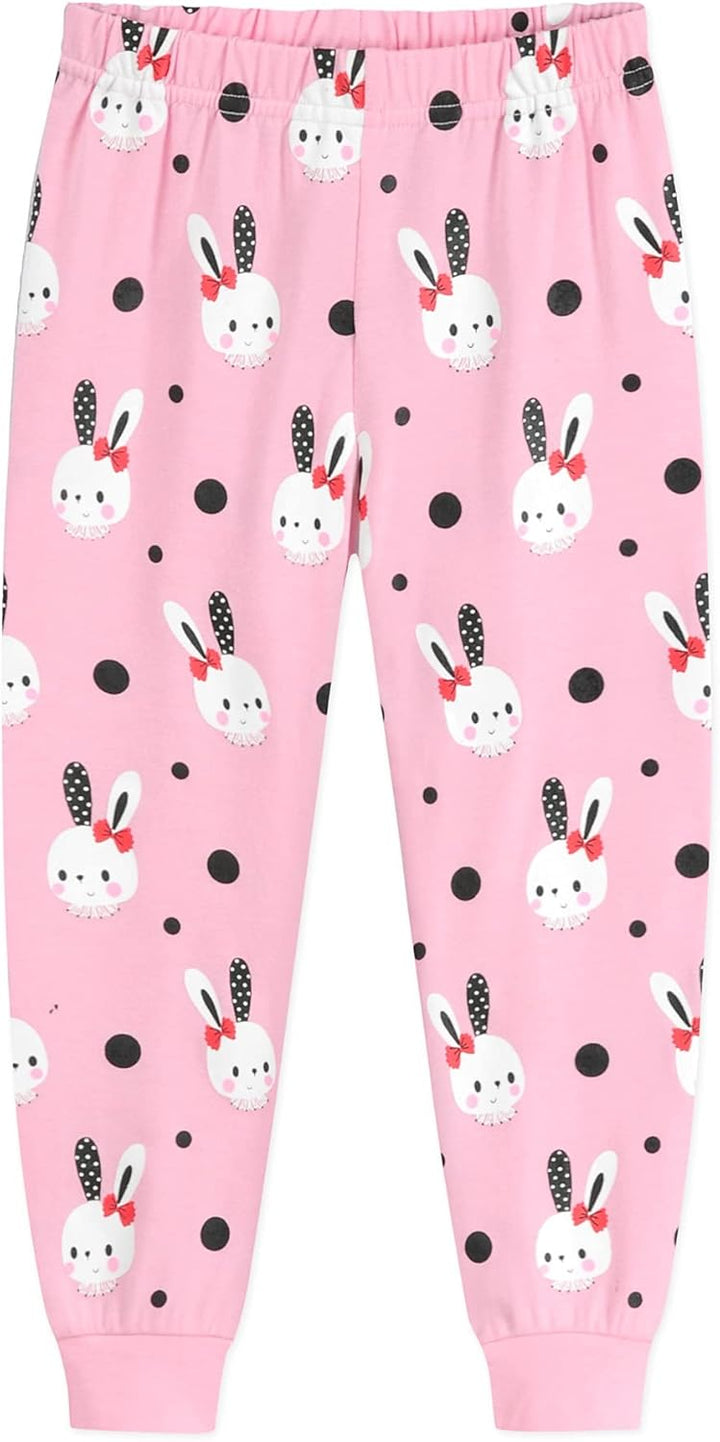EULLA Kinder Mädchen Schlafanzüge Langarm Baumwolle Winter Pyjama Set Einhorn Prinzessin Dino Hase E