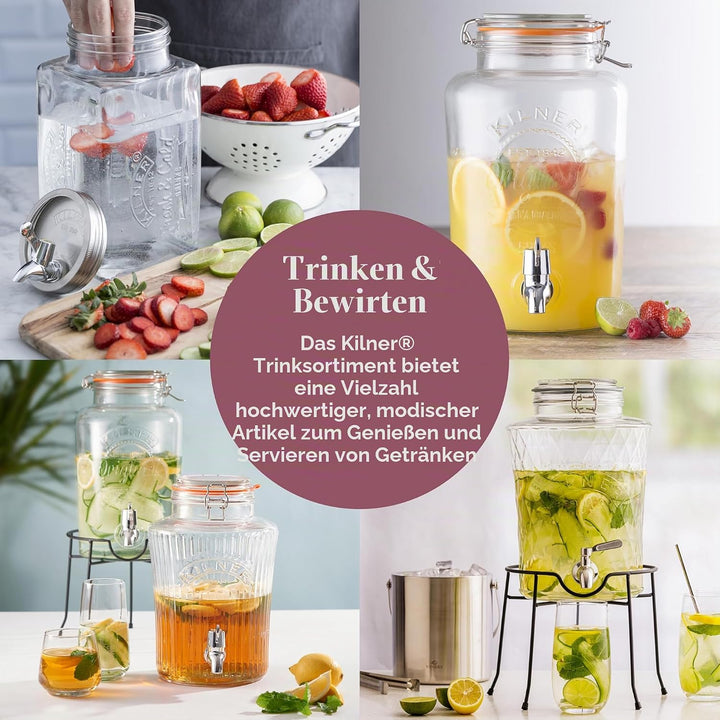KILNER Getränkespender Ständer für ROUND Getränkespender | Ø 19 cm | Stabiler Stand | Für das komfor
