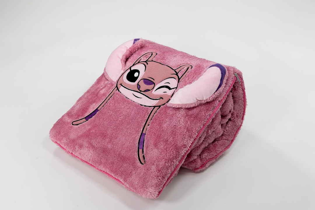Aymax Stitch Deckenkissen, Angel Kissen, Decke, 2-in-1