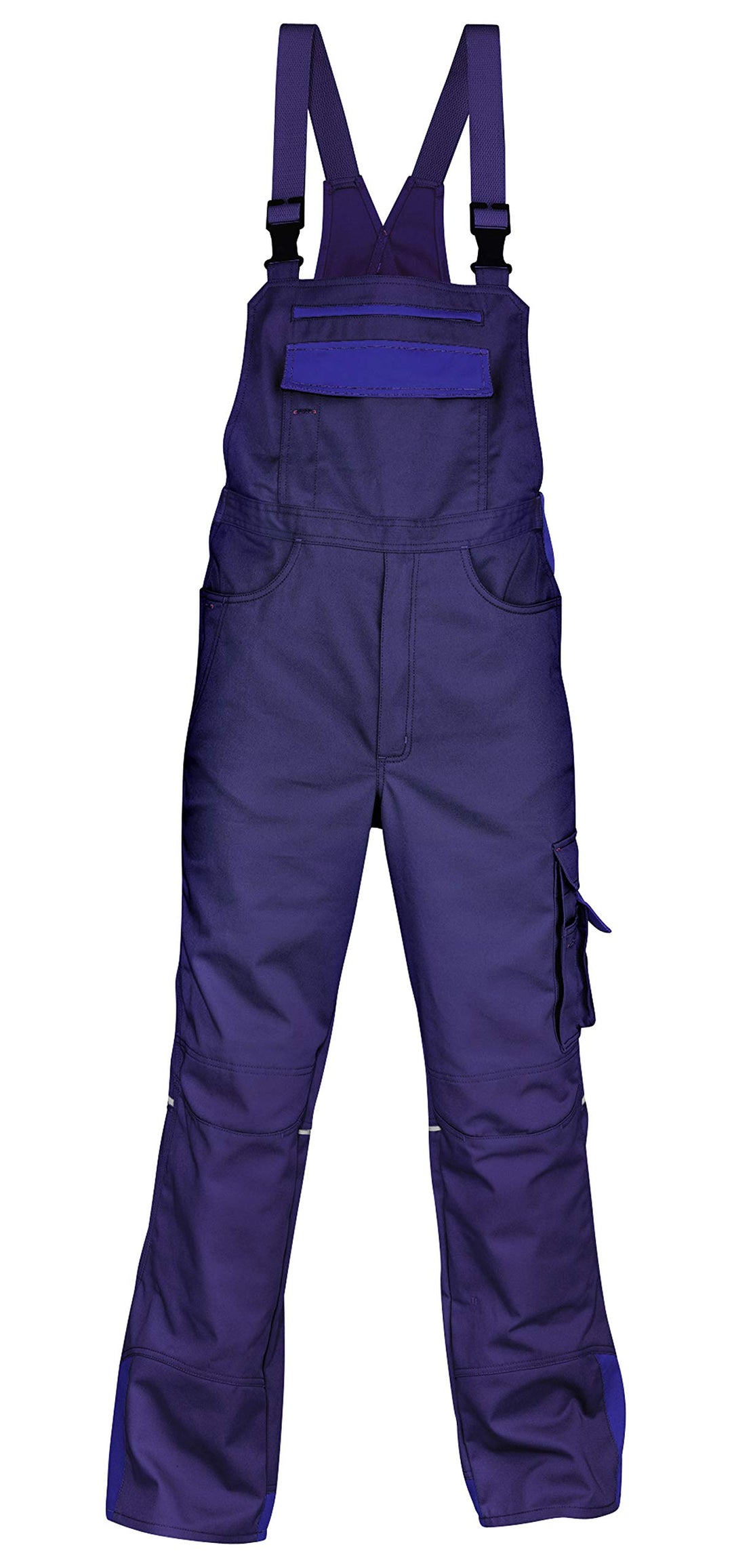 KÜBLER IMAGE VISION Arbeitslatzhose blau, Grösse 48, Herren-Arbeitslatzhose aus verstärkter Baumwoll