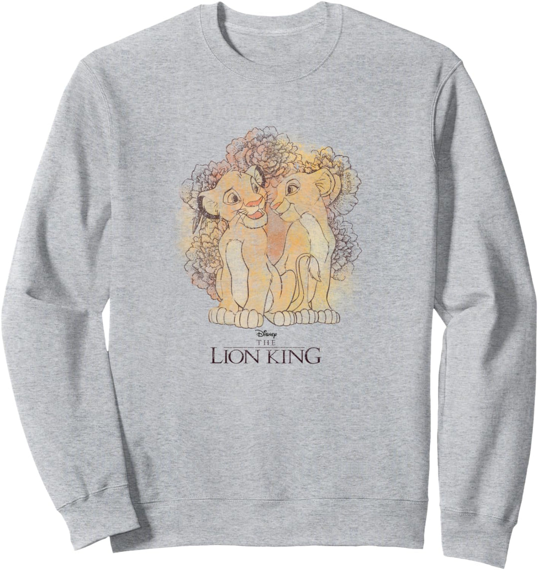 Disney Lion King Simba and Nala Watercolor Sweatshirt