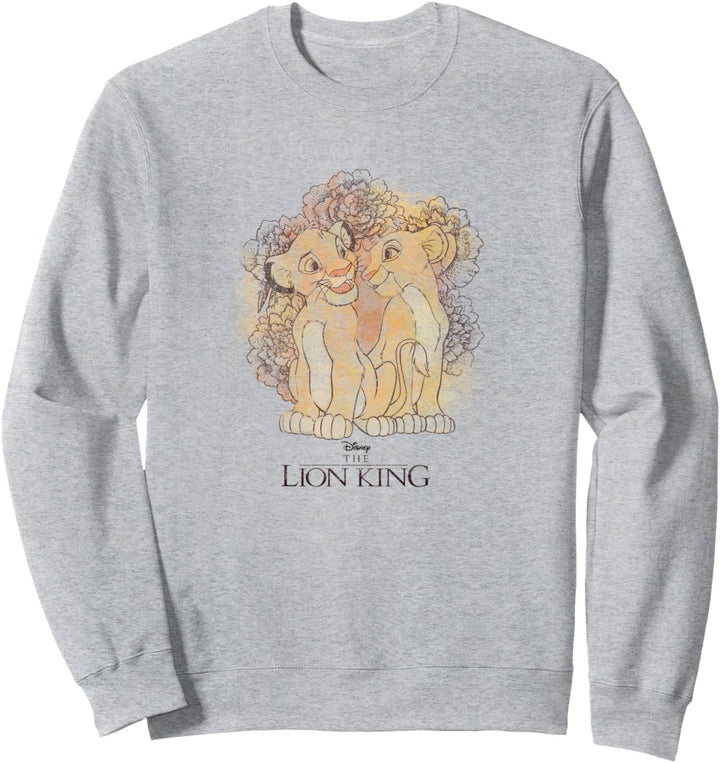 Disney Lion King Simba and Nala Watercolor Sweatshirt
