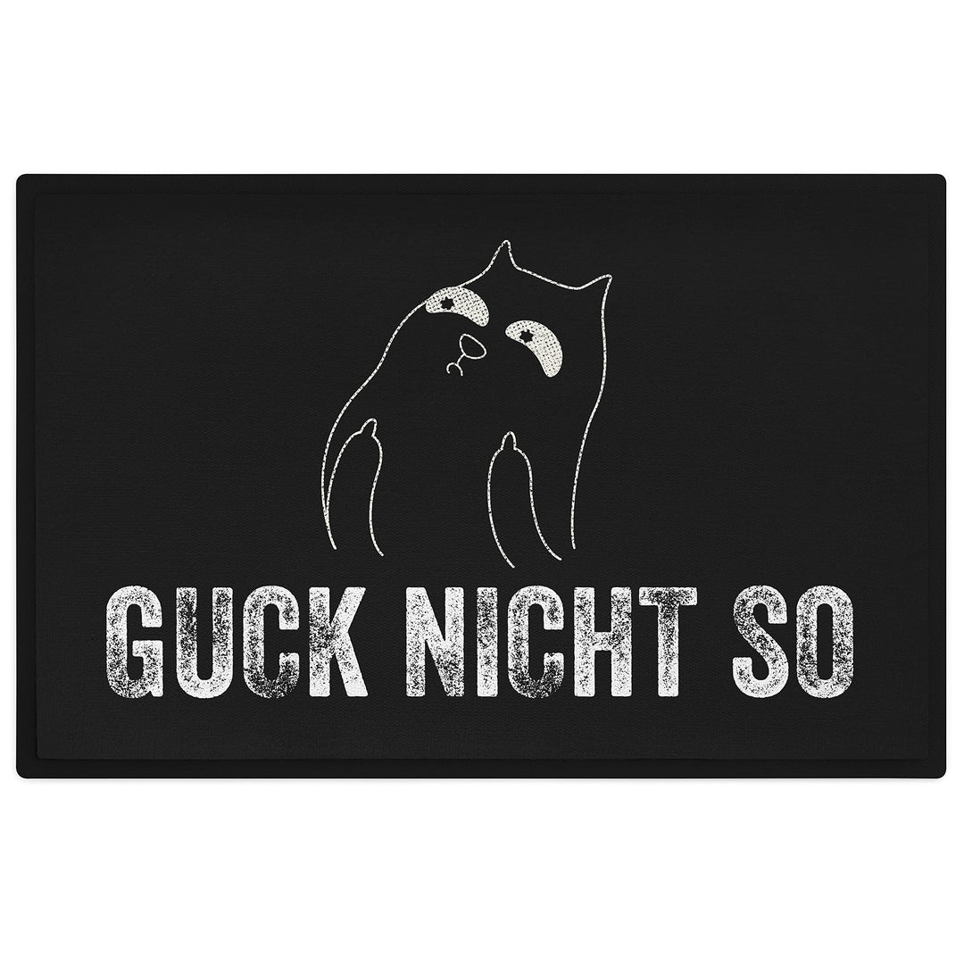 Trendation - Lustige Katzen Fussmatte Guck Nicht So Grafik Mittlerer Finger Katzenbesitzerin Humor F