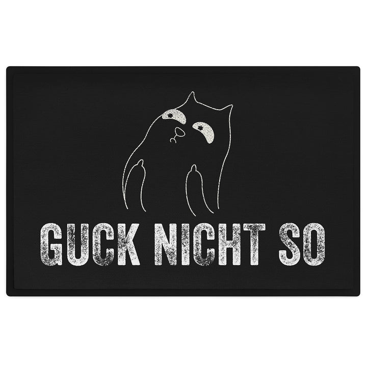 Trendation - Lustige Katzen Fussmatte Guck Nicht So Grafik Mittlerer Finger Katzenbesitzerin Humor F