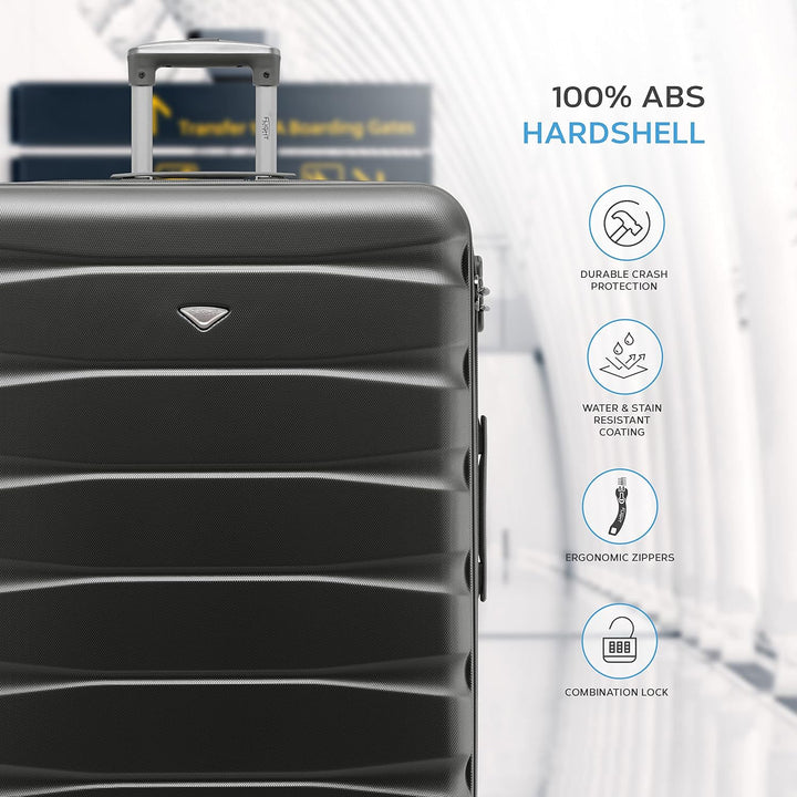 Flight Knight ABS-Hartschalenkoffer Kabinen- und Aufgabegepackoptionen zugelassen fur uber 100 Flugg