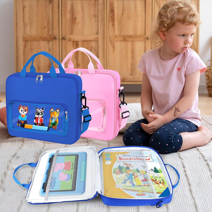 Gaga city 8-10 Zoll Kinder Tablet Tasche, mit Fächer für Edurino Figur und Stift, Kompatibel mit Rav