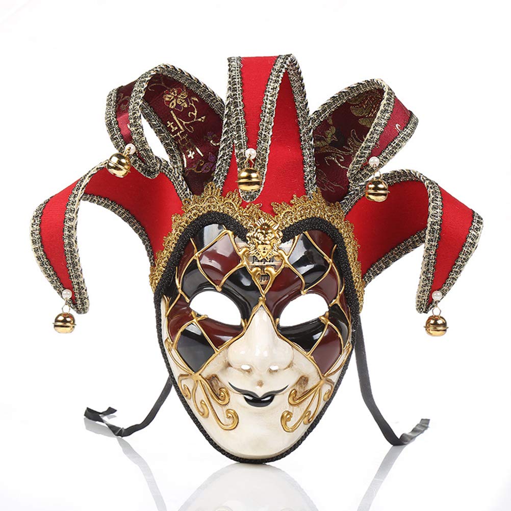 Prevessel Vollgesichtsmaske für Herren, Maskerade, Narren-Masken, Frauen, Vintage, venezianische Kar