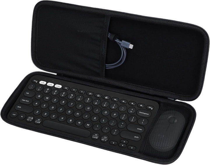 Hart Reise Schutz Hülle Etui Tasche für Logitech Pebble 2 Combo K380s K380 Tastatur und M350 Pebble
