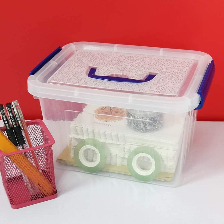 Farmoon 6 L Aufbewahrungsbox Mit Deckel, 6 Stück, Transparent, 6 L