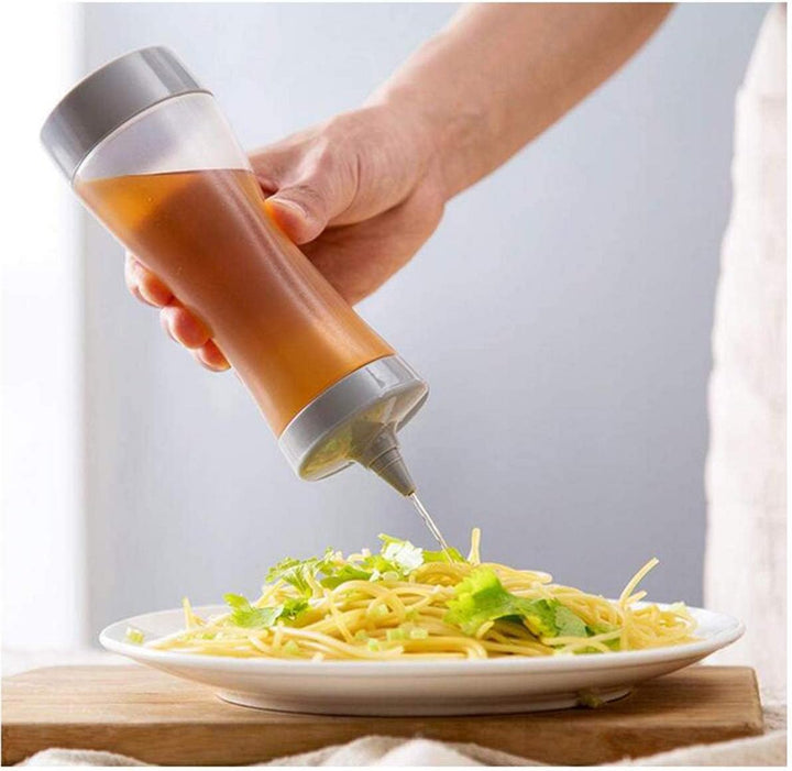 Biluer Squeeze Flasche aus Kunststoff,3 Stück 350ml Plastik Quetschflasche Saucenflasche Ketchup Spe