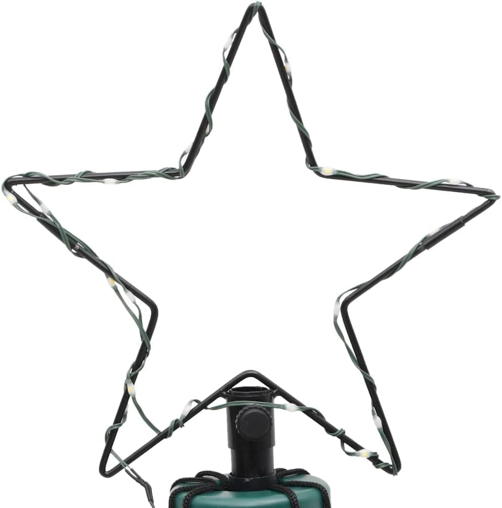 vidaXL LED Weihnachtsbaum Kegelform Tannenbaum Lichterbaum Weihnachtsdeko Stern Beleuchtung Aussen B