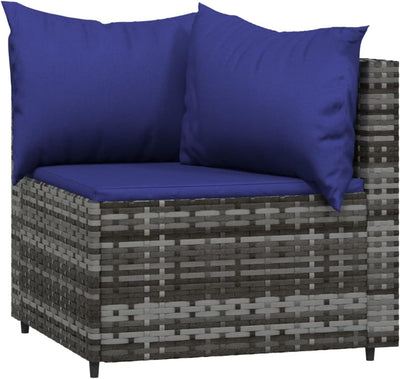 Tidyard Garten Sofa 2 Sitzer Ecksofa Gartensofa Rattansofa Gartenlounge Sitzgruppe Gartenmöbel Sofa