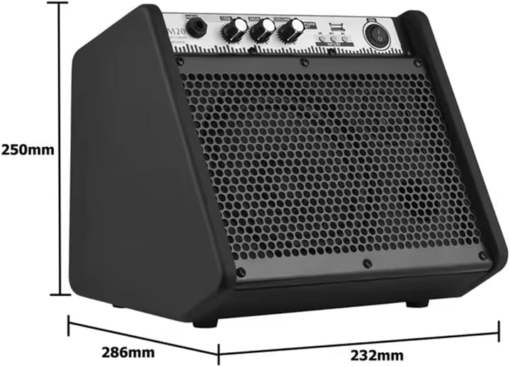 Coolmusic DM20 Bluetooth Personal Monitor Verstärker Lautsprecher für elektrische Trommelverstärker,