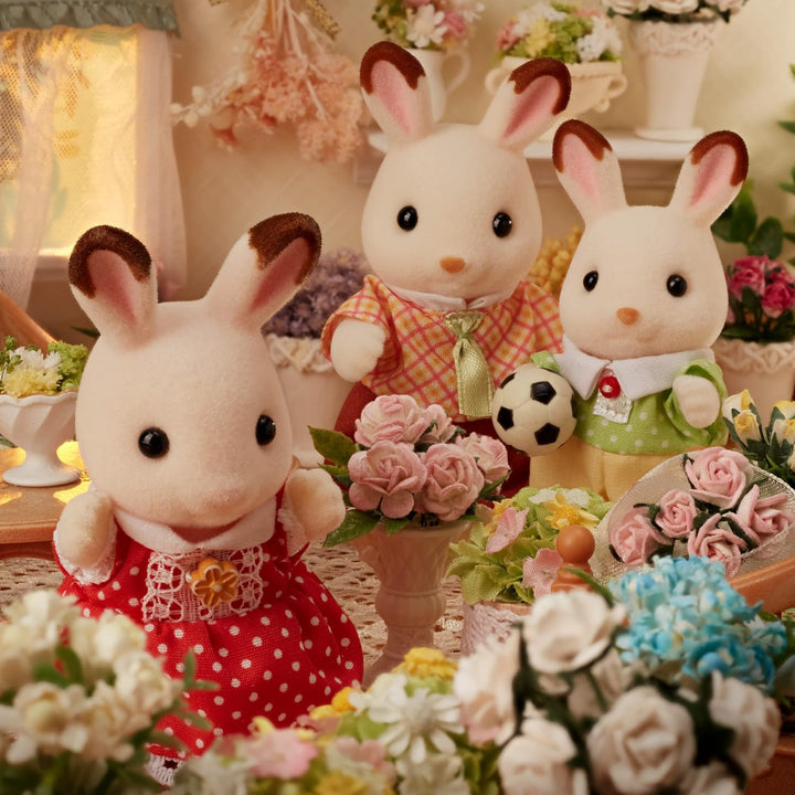 Sylvanian Families 5567 Starter Haus NEU, Multicolore & L5655 Schokoladenhasen Familie NEU Bundle mi