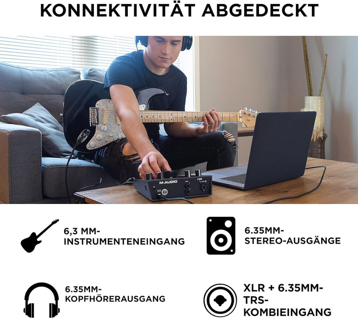 M-Audio BX3 und AIR 192 4-3.5" Studio-Monitore 120w und USB Audio Interface für Recordind und Multim