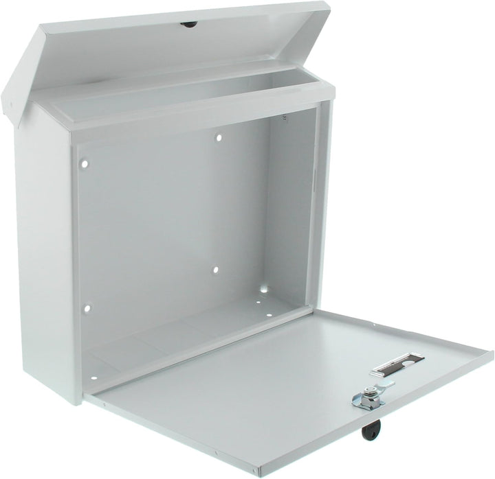 Burg Wächter Journal 5867 W, Weiss, 320 x 377 x 115 mm Weiss Briefkasten, Weiss Briefkasten