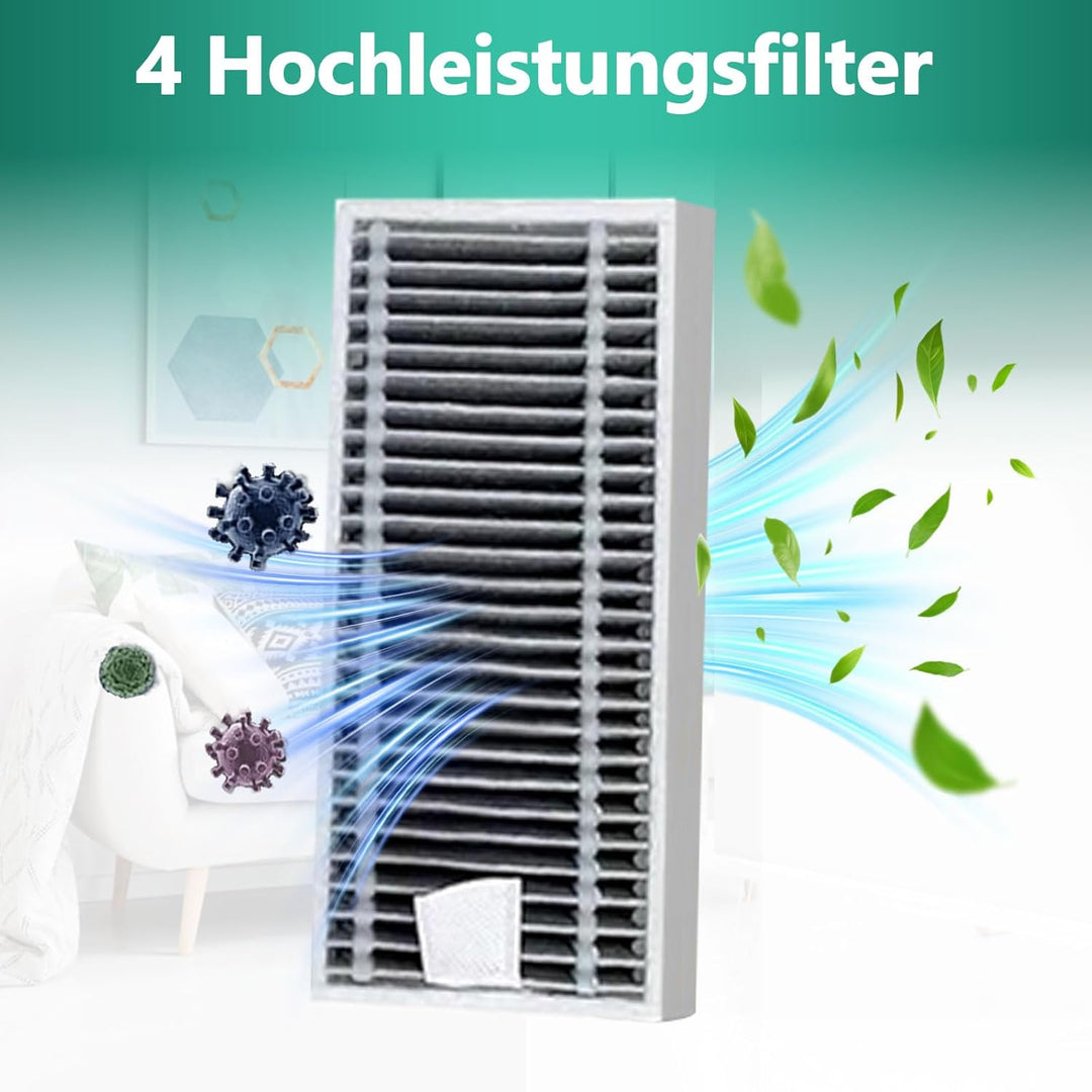 KGC 19 Stück Zubehörset für Ecovacs Deebot T80 Pro Omni, X8 OMNI, X8 Pro OMNI Saugroboter, 1 Hauptbü