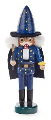 Rudolphs Schatzkiste Nussknacker Zauberer blau BxHxT 50x149x43mm NEU Nussknacker Holzfigur