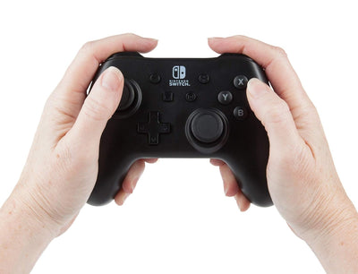 Kabelgebundener PowerA-Controller für Nintendo Switch – Schwarz, Schwarz