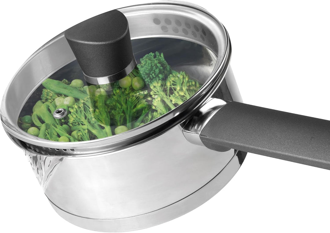 Russell Hobbs COMBO-6511 Topfset, Excellence Kollektion Kochtöpfe, Edelstahl, Kasserolle-Set für Ind