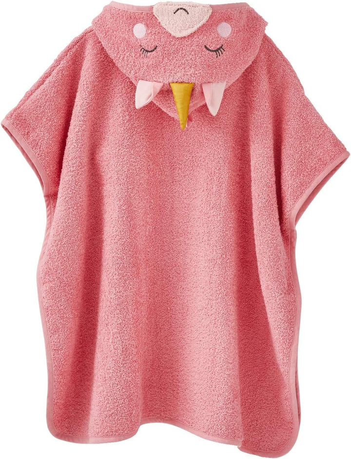 Vertbaudet Kinder Bade-Poncho, Einhorn-Kostüm Rose 104-116, Rose 104-116